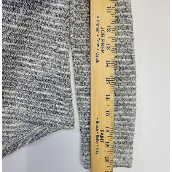 Aeropostale Sweater Womens Medium Gray White Open Back Scoop Y2K Casual Everyday - Picture 8 of 11